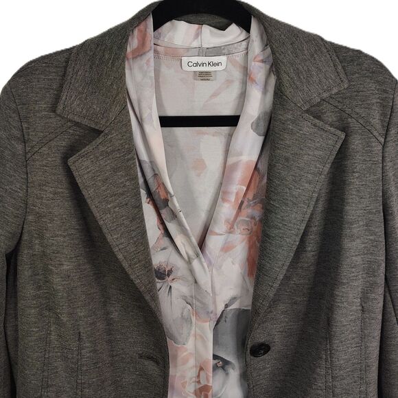 ANNE KLEIN & CALVIN KLEIN Blazer & Blouse Bundle Medium Women's Career Set - Picture 2 of 7